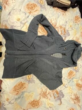 MPG Heather Charcoal Hooded Zip Jacket